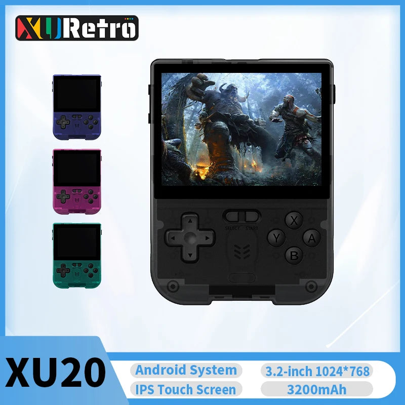 Coopreme XU20 V32 64-bit Android Game Console Multi-touch Aurora Launcher 3.2 Inch IPS Display Handheld Gaming Device