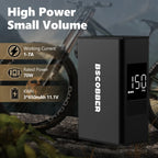 BSCOBBER Mini Air Compressor Cycling Pump for Mountain Bike Tires Portable Bike Tire Inflator with Digital Gauge 150PSI Gravel