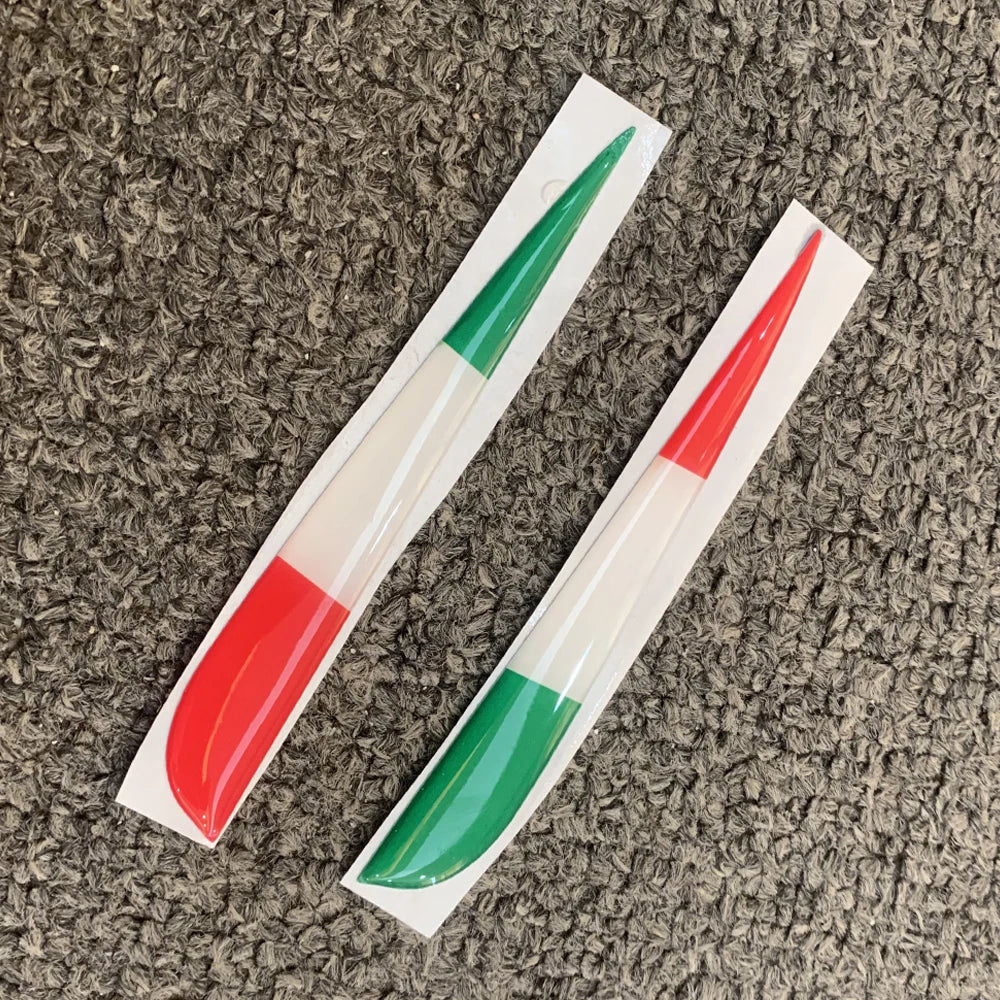For DUCATI Streetfighter V4 V4S V4SP Italian Tricolor Flags for Wings 3D Winglet Flank Sticker Decal