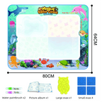 Magic Water Drawing Mat Extra Large Water Doodle Toy Set Painting Board Children Educational Toys Gift for Kids Multiple Size