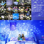 Fantasy Creative Projector 360°Rotating 15 Kinds of Projector Slides Starry Galaxy LED Projector Night Light Kids Birthday Gift