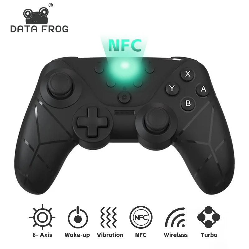 Data Frog For Switch/For Switch Lite/For Switch OLED Controller Wireless Gamepad with NFC and Turbo