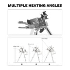 Fire-Maple Sunflower Gas Stove Stand 1/4'' Screw Lightweight Gas Heater Tripod Stainless Steel Outdoor Burner Holder for Camping