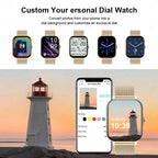 LAXASFIT New Smart Watch HD Display Answer Call Make Calls Message Preview Sport Modes Smartwatch DIY Dial Men Women