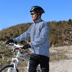 WOSAWE Full Reflective Jacket with Hoodie High Visibility Waterproof Wind Breaker Men Women Hiking Cycling Running Safety Vest