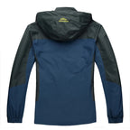 TRVLWEGO Camping Hiking Jacket Men Autumn Outdoor Sports Coats Climbing Trekking Windbreaker Travel Waterproof Jackets Black