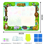 Magic Water Drawing Mat Extra Large Water Doodle Toy Set Painting Board Children Educational Toys Gift for Kids Multiple Size
