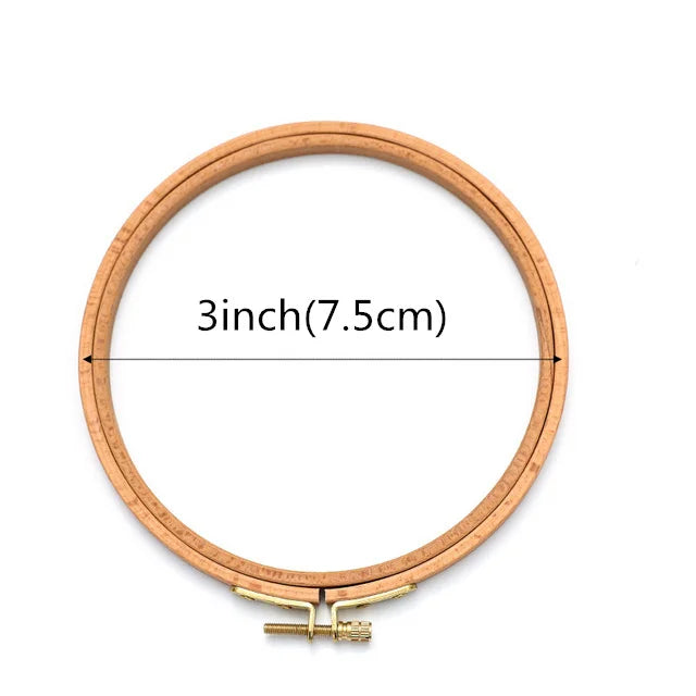 10pcs/Lot Dia 3-12inch Round Embroidery Hoops Wooden Beech Cross Stitch frame Hoops Craft Embroidery Tools