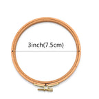 10pcs/Lot Dia 3-12inch Round Embroidery Hoops Wooden Beech Cross Stitch frame Hoops Craft Embroidery Tools
