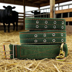 Strong Durable Belay Tie Adjustable Cattle Collar Cow Hauling Collar Livestock Feeding Supply Canvas Belt Veterinary Equipment
