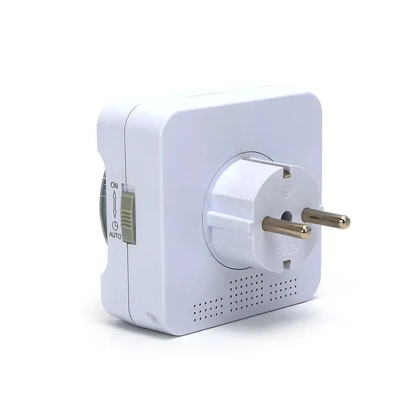 24-Hour Mechanical Outlet Timer Socket EU Plug Countdown Auto Power Off Indoor Use