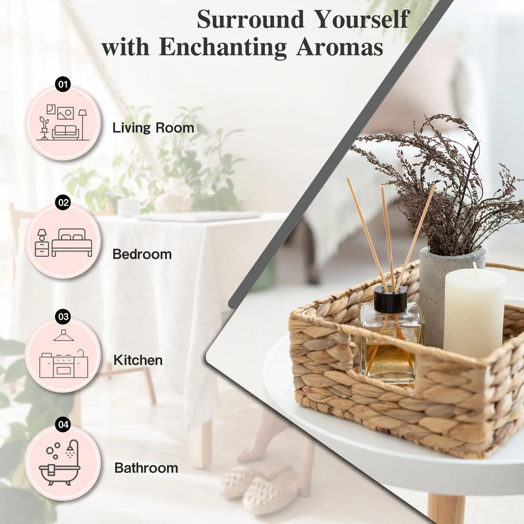 MAYJAM Aromatherapy Essential Oil Coconut & Vanilla White Musk Bubble Gum Sea Breeze Fragrance for Reed Diffuser Air Freshener