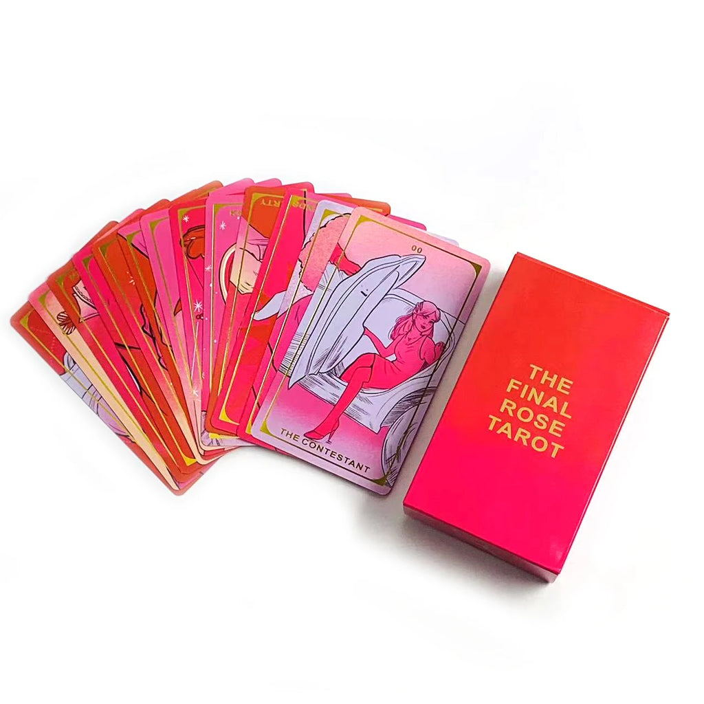 The Final Rose Tarot Card A 78pcs Deck Fortune Fate Divination Card Game With Guide Book,A Pleasant Night Of Games For Family