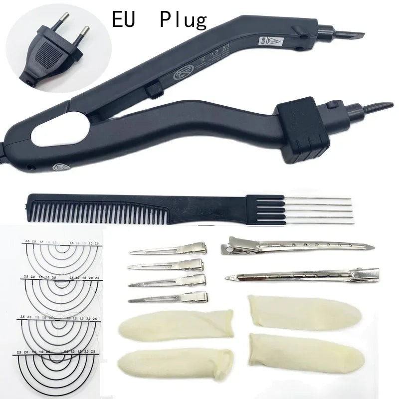 Tongs for hair extensions Smart Heating Tip Professional Hair Extension Tools Hair connectors extension tongs Heating Iron Hot