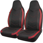 AUTOKING High Back Bucket Universal Seat Protector Breathable Mesh Fabric Carbon Fiber Texture Seat Car Seat Cover Cushion