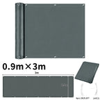 Balcony Privacy Screen Patio Fence Screen for Balcony Cover Waterproof Garden Sunshade Cloth with Grommets UV Protection Shelter
