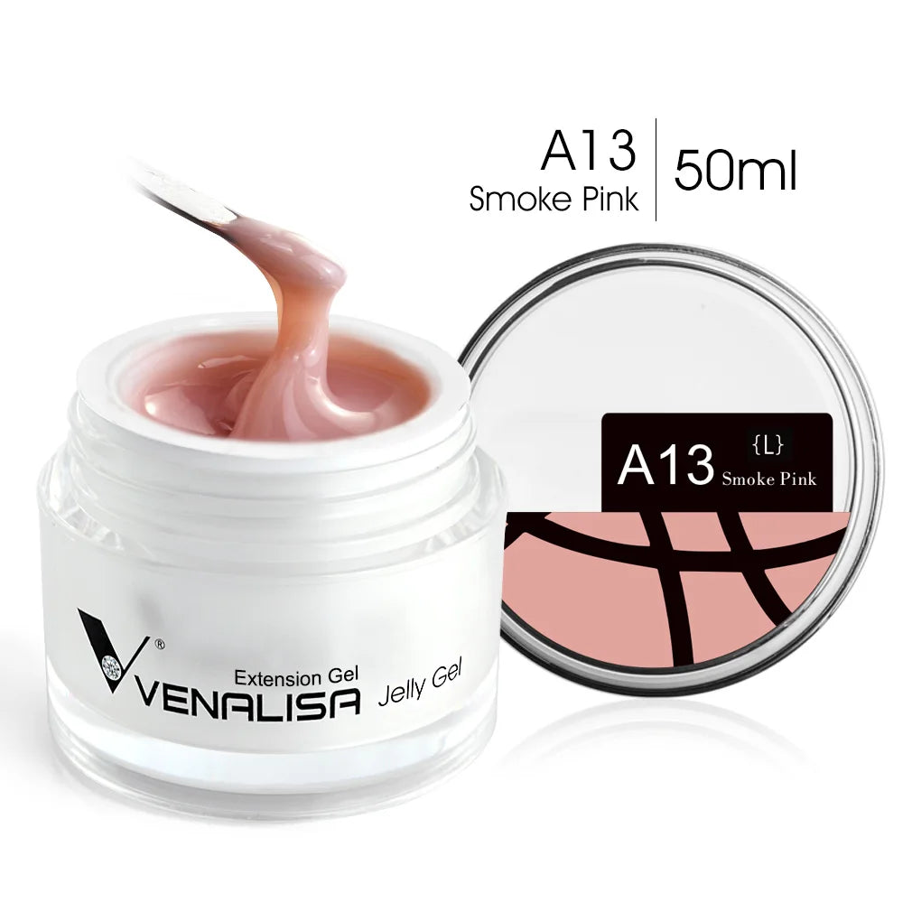 VENALISA Jelly Builder Gel 50ml Pink Nude Soak Off UV LED Hard Gel Nail Extension