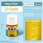 Waterproof Glass Paint 20/25ml Sun-Resistant Acrylic Paints For Artist Drawing Painting Pigment Hand Painted Glass Paint DIY