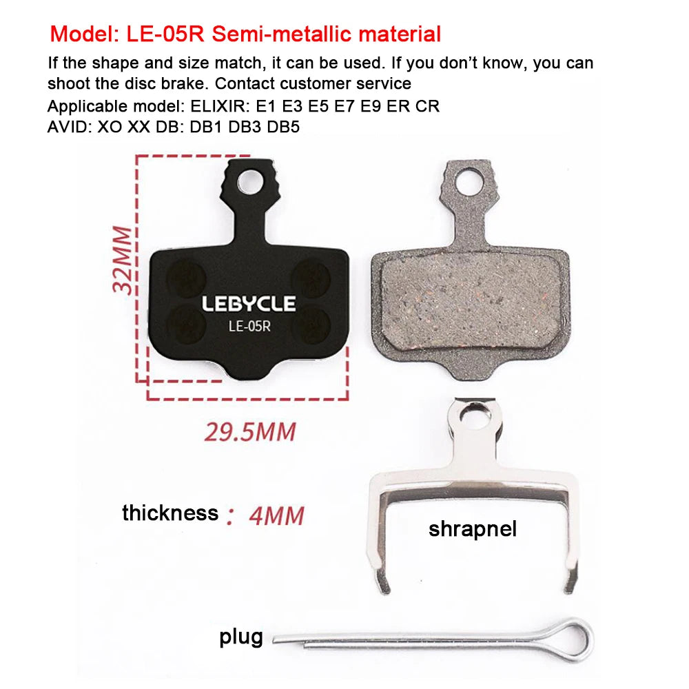 25 Pair MTB Bicycle Disc Brake Pads Resin/Metal/Ceramic Road Bike Hydraulic Brake Pads Universal for Shimano SRAM AVID ZOOM B01S