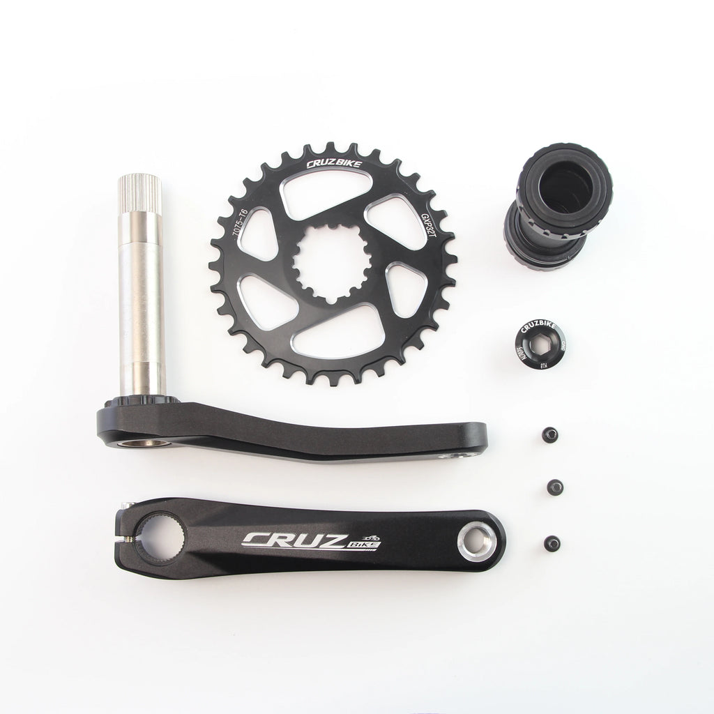 CRUZbike MTB Mountain Bike Kid's  Bicycle Crankset Crank 155/160/165/170/175mm Aluminum Alloy with Chainring 30/32/34/36/38T