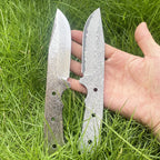 DIY Semi-finished Damascus Steel Knife Embryo Household DIY Knife Supplies Accessories for Fixed Blade Knife Kitchen
