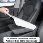 For Tesla Model 3 Highland Y Juniper Armrest Box Protect Cover Center Console Anti-Scratch 2026 2025 Car Accessories