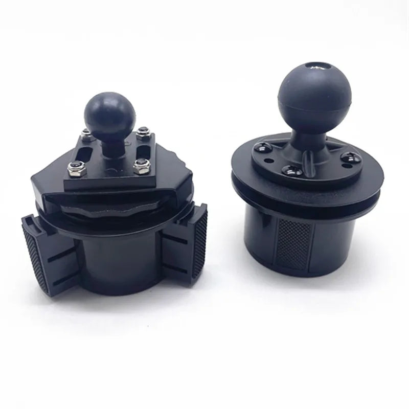 Universal cup holder mount with 1 inch/1.5 inch ball for Car Cell Phones Mount GPS Bracket for Double Socket Arm