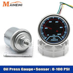 2" 52mm Exhaust Gas Temperature Gauge Auto Car LED EGT Voltmeter Tachometer Turbo Boost Oil Water Temp Gauge For Car Racing 12V