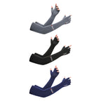 Summer Anti-UV Cooling ‌Ice Silk Arm Sleeves Breathable Stretchy Cover UV Protection Sun Sleeves for Cycling Running Sports