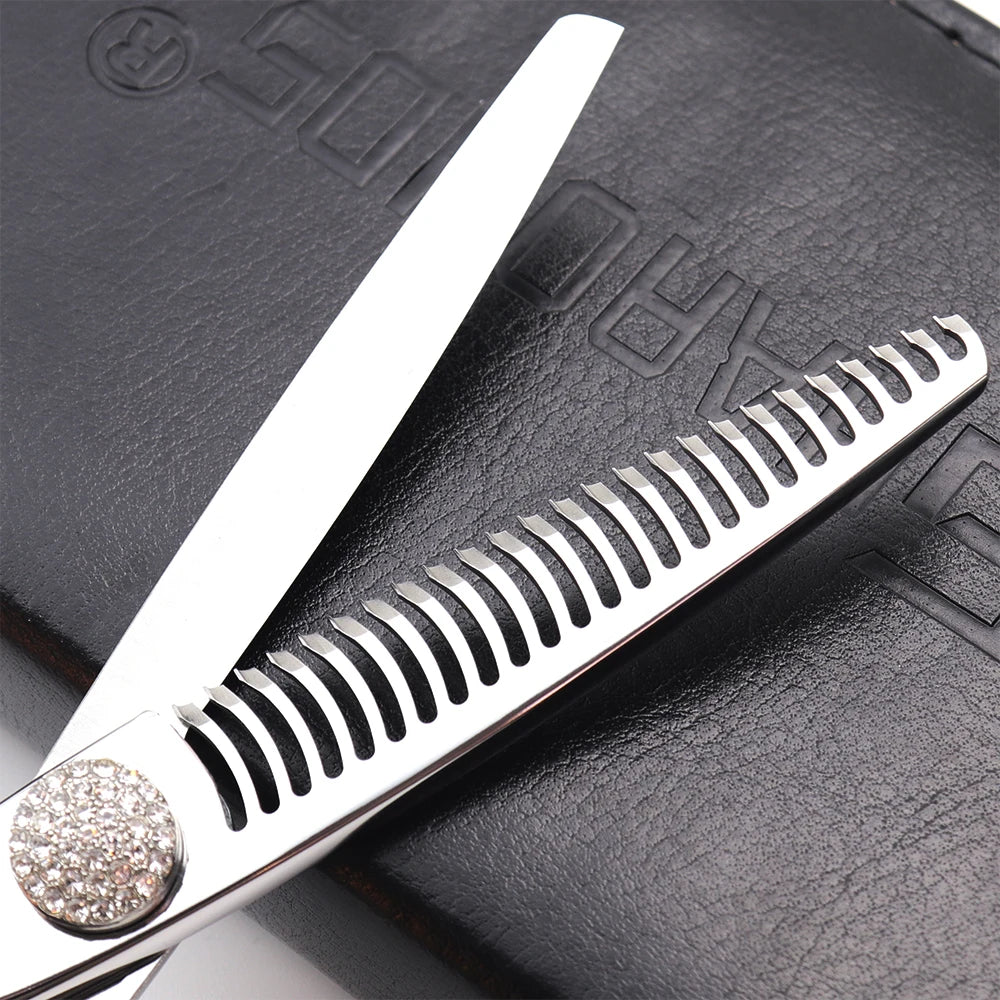 440C Japanese Stainless Hairdressing Scissors 6 Inch / 7 Inch Hair Scissors Right hand Barber Shears Left Handle Hair Cutting