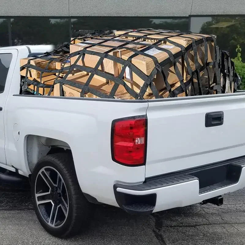 Heavy Duty Roof Rack Cargo Net PVC Webbing Truck Pickup SUV Van Cargo Safetyweb Control Net For Car Roof Car modification parts