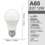10pcs/lot LED bulb E27 AC 110V 220V 3W 8W 9W 12W 15W 18W 20W 24W LED A60 G45 lamp Saving Cold Warm White Bulbs for Home Light