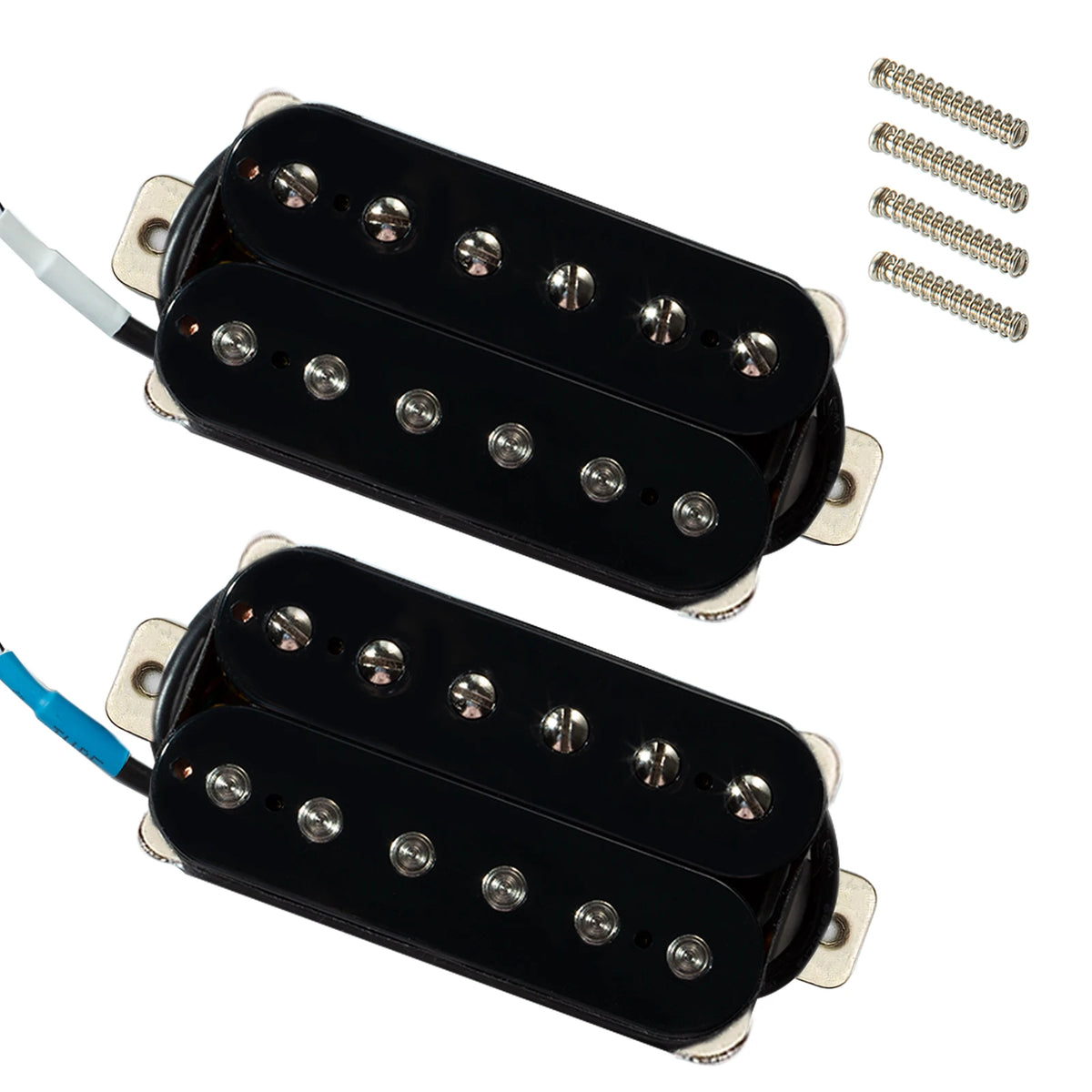 Phrilam Pro HH High output Alnico5 6 non &6 adjustable Humbucker Neck/50mm7.6K  Bridge/52mm Pickups8.8/16.5K for Electric Guitar