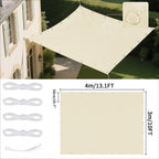 Waterproof UV Protection Canopy Outdoor Sun Shade Sail with Grommets 2/3/4/5M for Outdoor Garden Pool Patio Sunshade Cloth Tent