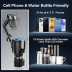 2-in-1 Universal Car Cup Phone Holder  Adjustable Long Arm with 360° Rotation Fits All Smartphones Perfect for Cars & SUVs