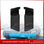 For Tesla New Model Y Juniper 2025 Leather Trunk Mats Rear Seat Back Protector Pad Backrest All Weather Liner Pet Anti-kick Pad