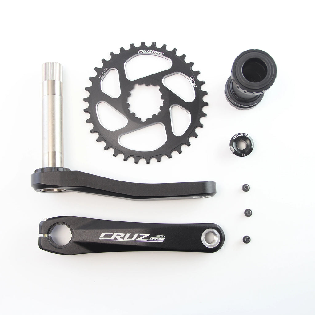 CRUZbike MTB Mountain Bike Kid's  Bicycle Crankset Crank 155/160/165/170/175mm Aluminum Alloy with Chainring 30/32/34/36/38T