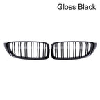 For BMW 4 Series F32 F33 F36 M3 F80 M4 F82 Car Front Bumper Grille Racing Grill 12-18 Dual-Slat Glossy Black Grilles Accessories