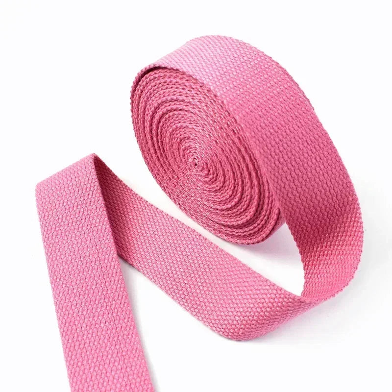 4Meters 1.3mm Thick Cotton Webbing Tapes 20-50MM Backpacks Strap Band Garment Ribbons Belt DIY Sewing Decoration Accessories