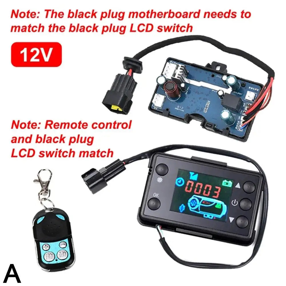 12V 24V Air Diesels Air Heater LCD Monitor Switch, Control Board Motherboard with Remote Control For Car Parking Heater Control