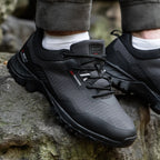 Baasploa Men New Hiking Shoes Outdoor Waterproof Wear Resistant Non Slip Sneakers Male Casual Lightweight Lace-Up Walking Shoes