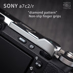 Aluminum Metal Hot Shoe Thumb-Up Hotshoe Thumb Up Grip for Sony A7C2 A7CR A7C Camera Hand Grip
