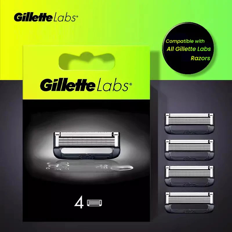 For Gillette Labs Razor blade 4/8 Pcs For Gillette Labs Heated Razor blades Gillette labs series shaver head 5-layer razor blade