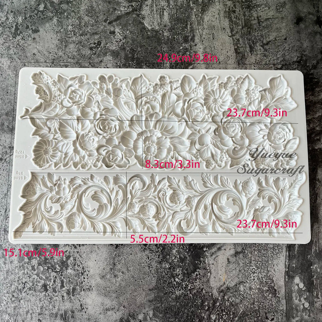 Flower Silicone Mold Silicone Epoxy Resin Plaster Mould cake mold fondant molds cake decorating tools DIY resin molds