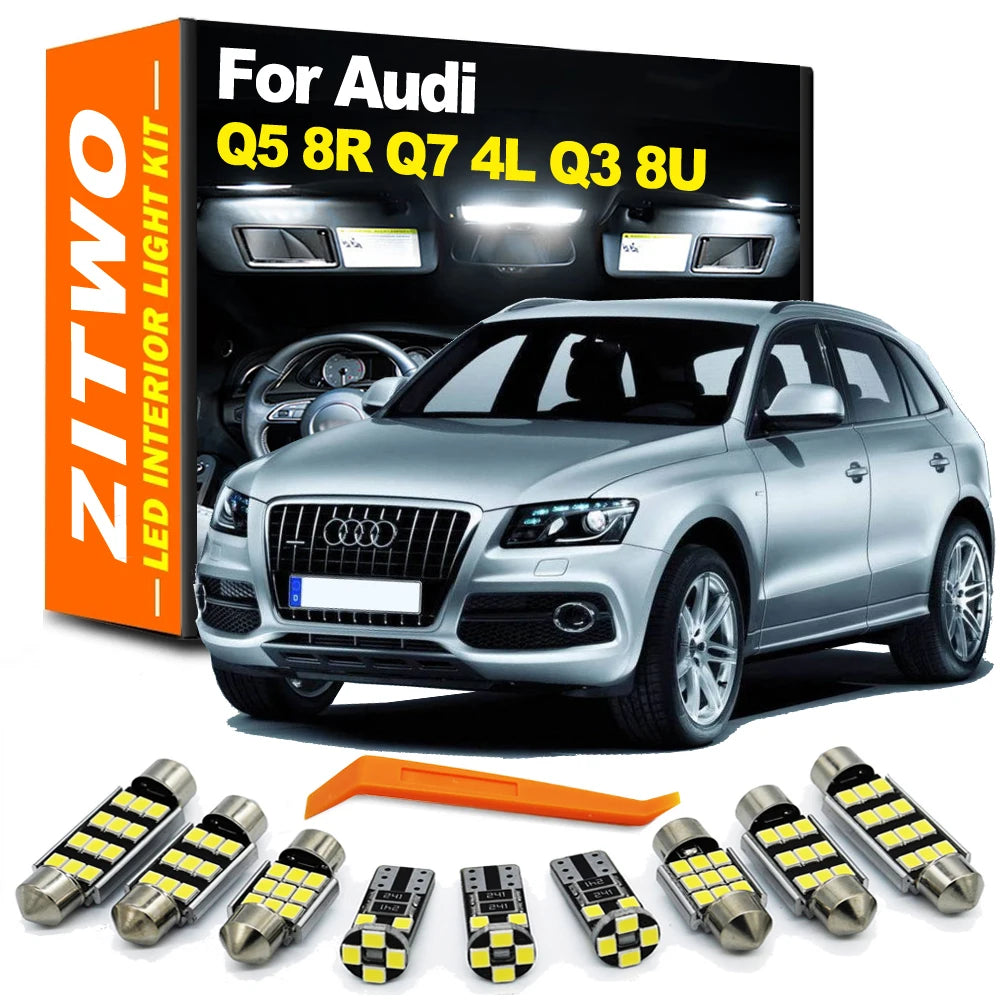 ZITWO Canbus LED Interior Light Kit for Audi Q3 8U/Q5 8R/SQ5/Q7 4L 14-16pc
