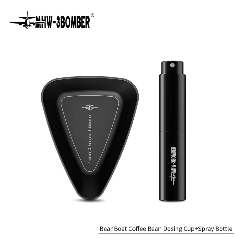 MHW-3BOMBER BeanBoat Coffee Bean Dosing Cup Aluminum Alloy Coffee Dosing Tray Coffee Bar Accessories For Coffee Enthusiast