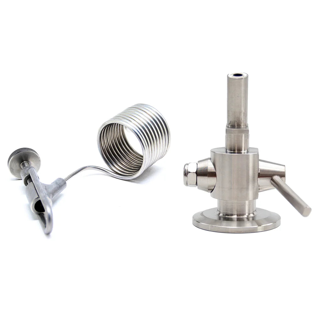 SS304 stainless steel 1.5INCH  tri clamp sampling valve with defoamer device sanitary grade beer sampling valve with handwheel