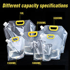 Transparent Spout Beverage Bag Reusable For Outdoor Travel Grain Storage Portable Ic Spout Pouches For Party Fruit Juice Beer