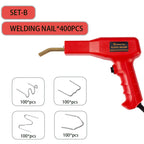 Plastic Welder Hot Nail Gun with 200-800 Nails for Car Bumper PVC Repair Garage Tool Kit  Machine Welding
