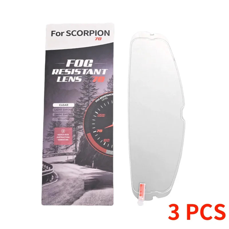 Anti fog film For Scorpion exo 1400 Carbon, R1 Air exo 520 exo 391 Motorcycle Helmet Visor